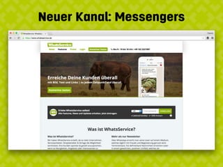 Neuer Kanal: Messengers
 