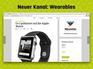 Neuer Kanal: Wearables
 