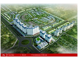 P: Rose Valley L: Me Linh T: The detailed plan of 1/500 scalePn
 