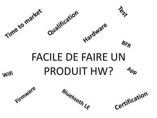 FACILE DE FAIRE UN
PRODUIT HW?
 