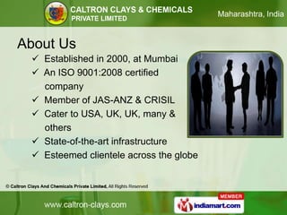 Maharashtra, India <br />About Us<br /><ul><li>  Established in 2000, at Mumbai