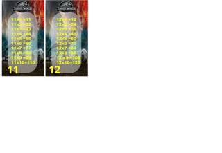 11 12
11x1 =11
11x2 =22
11x3 =33
11x4 =44
11x5 =55
11x6 =66
11x7 =77
11x8 =88
11x9 =99
11x10=110
12x1 =12
12x2 =24
12x3 =36
12x4 =48
12x5 =60
12x6 =72
12x7 =84
12x8 =96
12 x9 =108
12x10=120
 