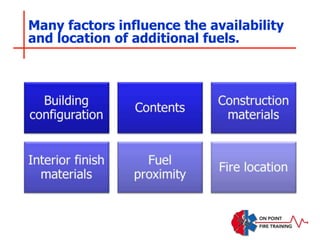 Many factors influence the availability
and location of additional fuels.
 