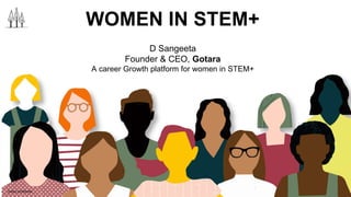 WOMEN IN STEM+
D Sangeeta
Founder & CEO, Gotara
A career Growth platform for women in STEM+
Gotara Confidential
 