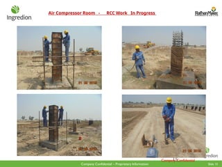Slide 15
Company Confidential – Proprietary Information
Air Compressor Room - RCC Work In Progress
15
Company Confidential
 