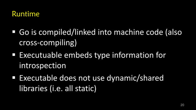 Beyond Java: Go for Java developers | PPT