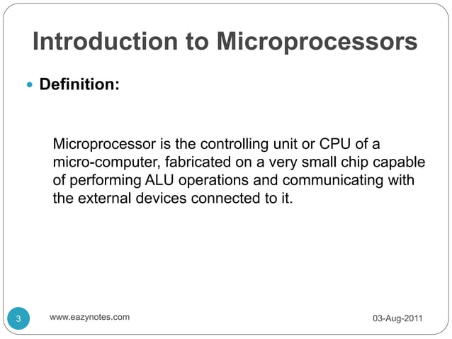 Introduction to Microprocessor .ppt