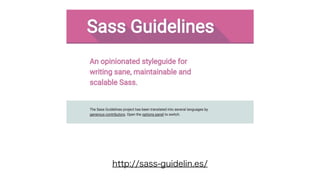 http://sass-guidelin.es/
 