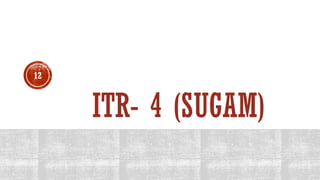 ITR- 4 (SUGAM)
12
 