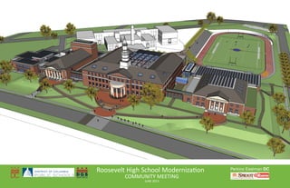 Roosevelt High School Moderniza on
COMMUNITY MEETING
JUNE 2015
 