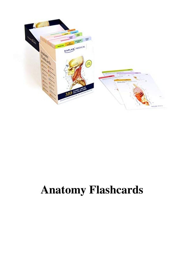 2017 Anatomy Flashcards Pdf By Joanne Tillotson Kaplan Publish