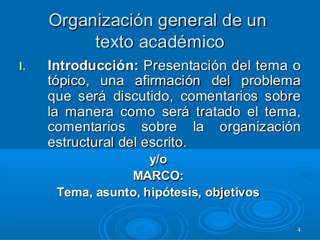 Que es un texto academico