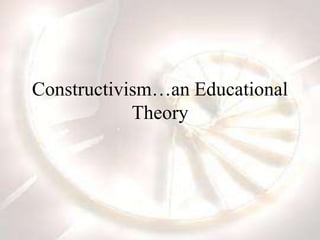 Constructivism…an Educational
Theory
 