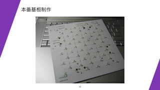 17
本番基板制作
 