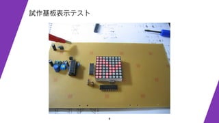 8
試作基板表示テスト
 