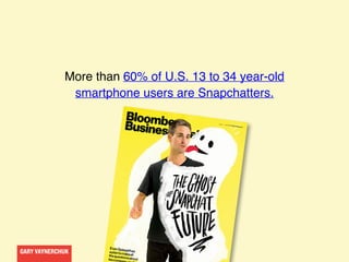 GARY VAYNERCHUKGARY VAYNERCHUK
One of the things I used to love about Snapchat
was how you had to hold your finger on the ...