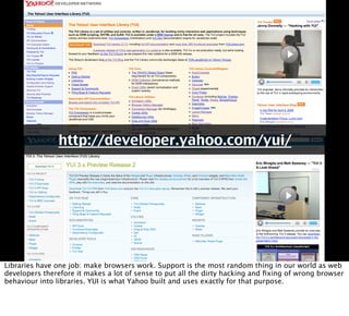 Professional web development with libraries