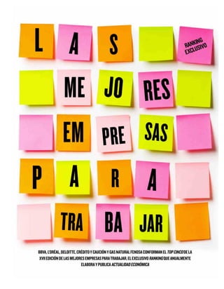 Las Mejores Empresas para Trabajar. Ranking Actualidad Económica