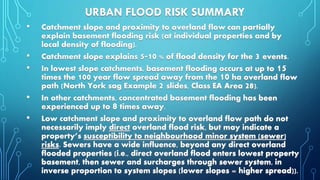 Urban Flood Risk from Flood Plains to Floor Drains | PDF