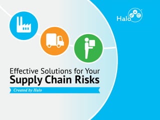 Effective Solutions for Your
Supply Chain Risks
Created by Halo
 