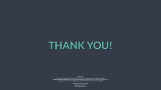 THANK YOU!
Impressum:
Die in dieser Präsentation dokumentierten Gedanken und Vorschläge sind geistiges Eigentum der
LHBS Consulting Berlin GmbH und unterliegen den geltenden Urhebergesetzen. Die unautorisierte Nutzung,
die ganze oder teilweise Vervielfältigung sowie jede Weitergabe an Dritte ist nicht gestattet.
LHBS Consulting Berlin GmbH
Köpenicker Straße 154 
10997 Berlin Germany  
 