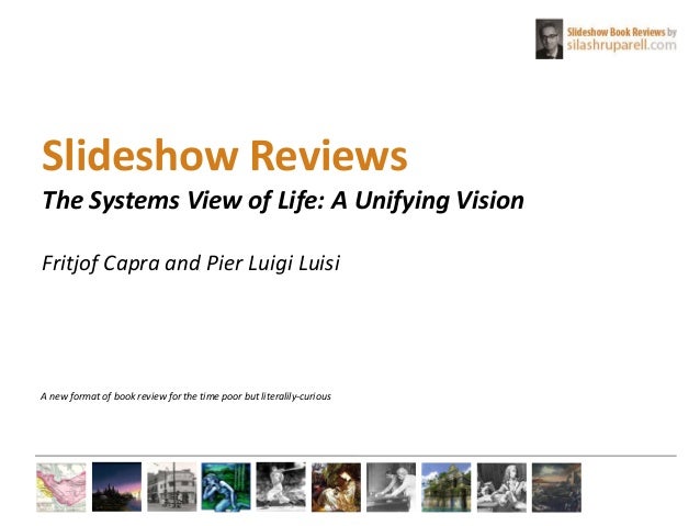 a slideshow book review of the systems view of life format for book reviews