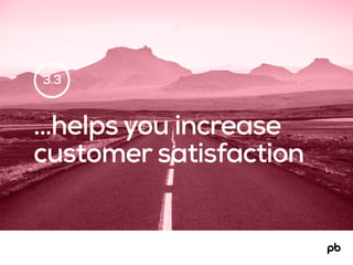 3.3
…helps you increase
customer satisfaction
 