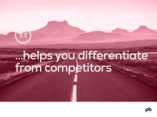 …helps you differentiate
from competitors
3.2
 