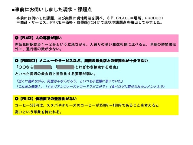 ブログ企画書サンプル