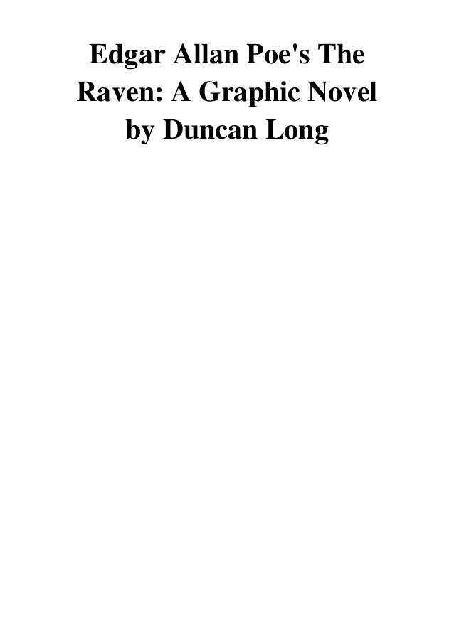 Edgar Allan Poe S The Raven Pdf Duncan Long A Graphic Novel By Dunc