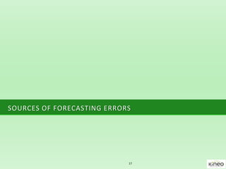 SOURCES OF FORECASTING ERRORS
17
 