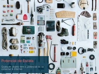 Potencial de Escala
Qualquer objeto tem o potencial de se
conectar à internet
 