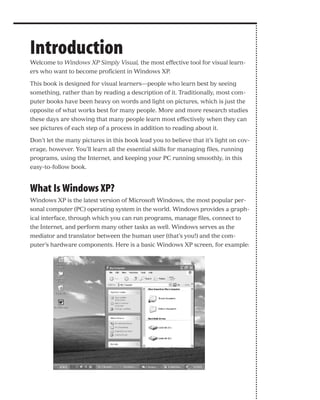 Microsoft Windows XP Simply Visual 2nd Edition Simply Visual Faithe ...