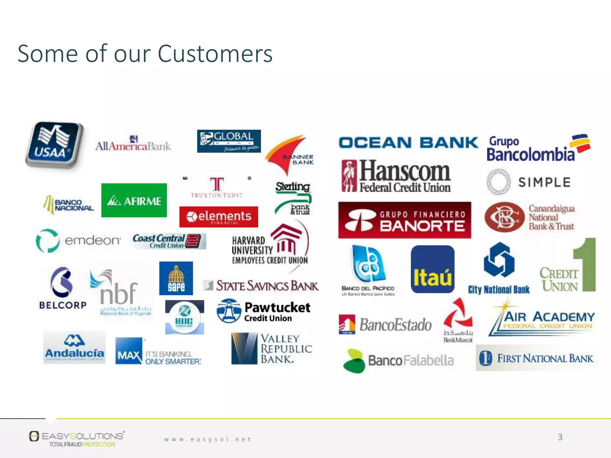 Some of our Customers
3
 