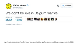 http://marketingland.com/waffle-house-fires-shot-belgian-waffles-scores-worldcup-engagement-win-89609
 