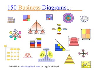 150  Business  Diagrams... Powered by  www.drawpack.com . All rights reserved. 