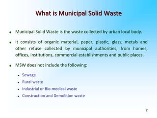 MSW to Energy - Ravi Kant | PPTX