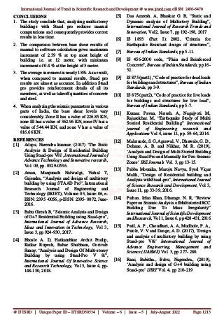 Design of Multi Storeyed Residential Building using STAAD.Pro