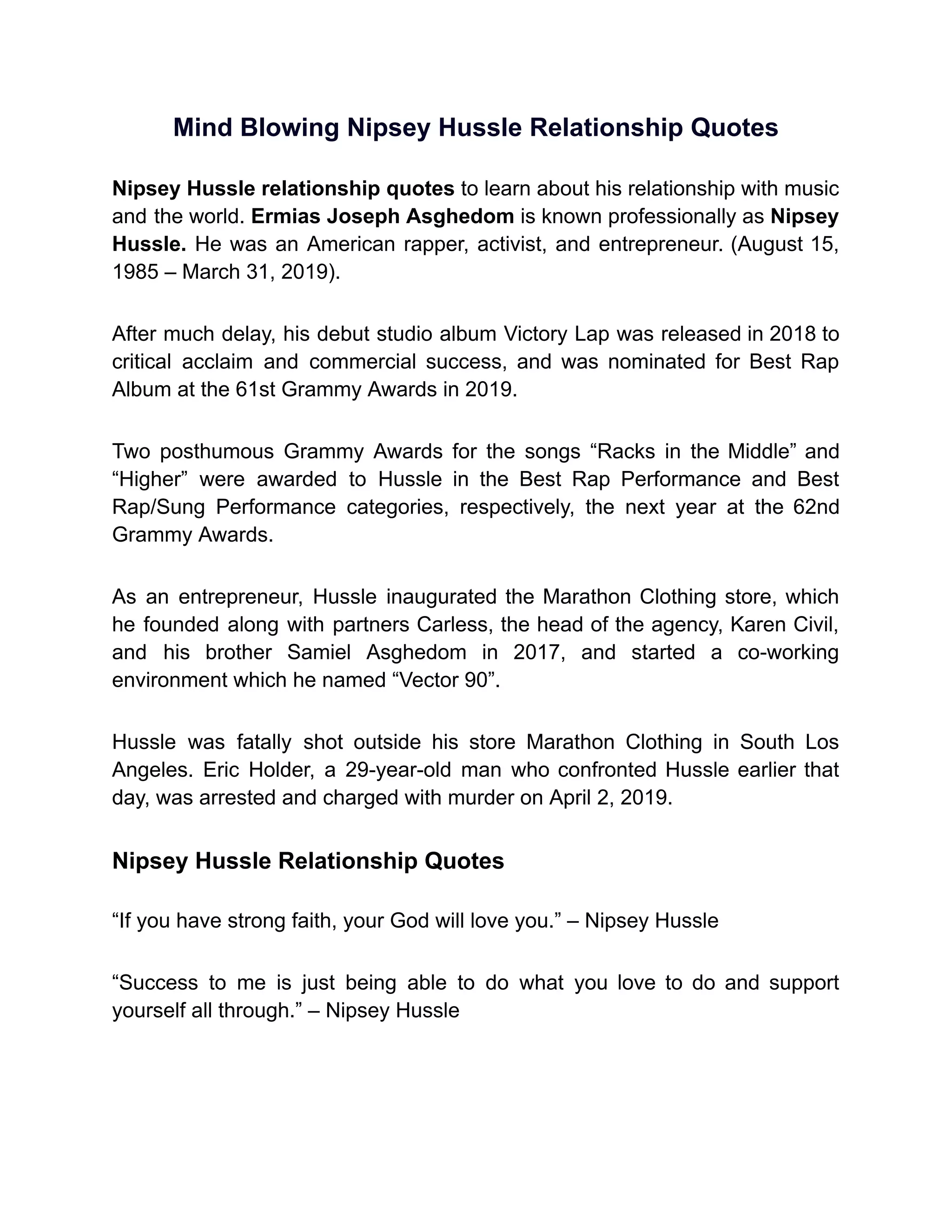 150 Mind Blowing Nipsey Hussle Relationship Quotes.pdf