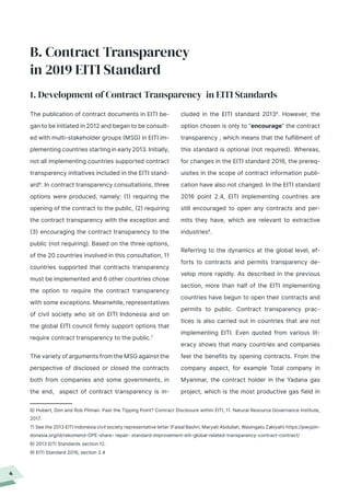 4
B. Contract Transparency
in 2019 EITI Standard
1. Development of Contract Transparency in EITI Standards
6) Hubert, Don ...