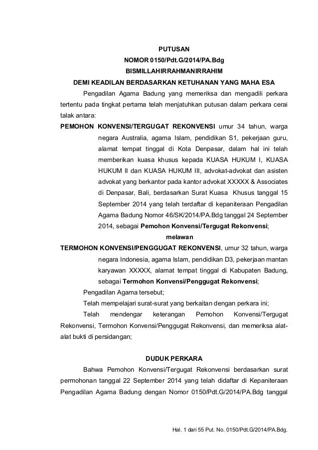 Contoh Surat Mintah Cerai Untuk Suami Bangsa Cina