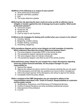 150 PMP Questions | PDF