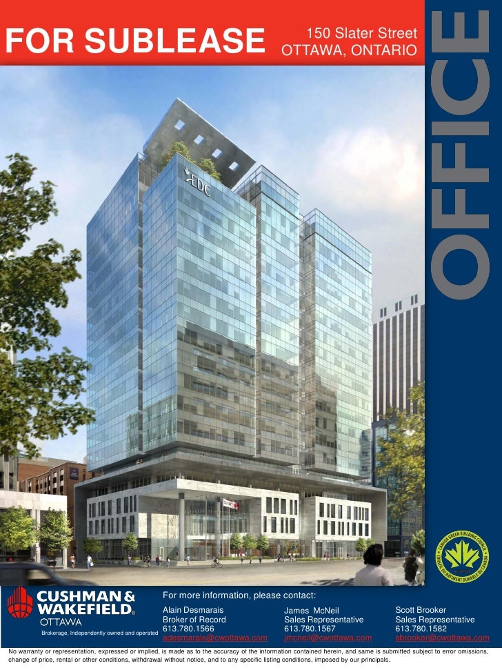 150 slater sublease flyer sublease flyer