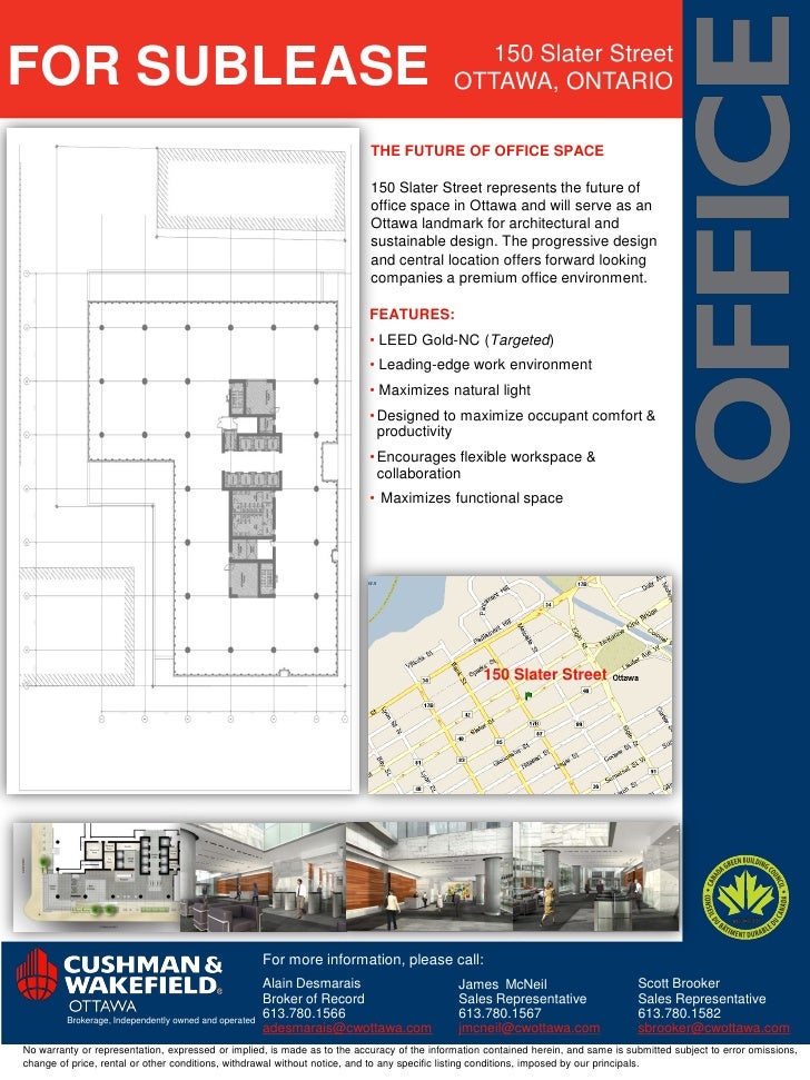 150 slater sublease flyer sublease flyer