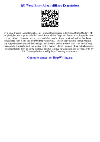 150 Word Essay | PDF