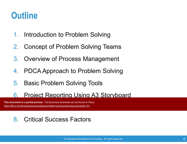 PDCA Problem Solving Technique & Tools | PDF | Business | Business and ...