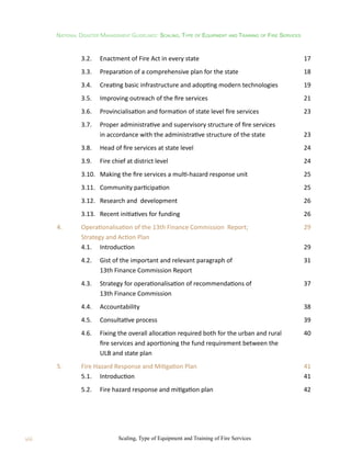 National Disaster Management Guidelines: Scaling, Type of Equipment and ...