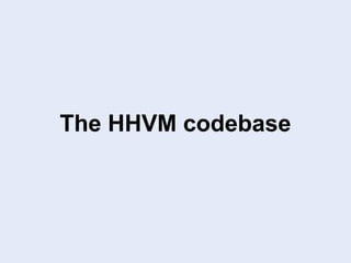 The HHVM codebase
 