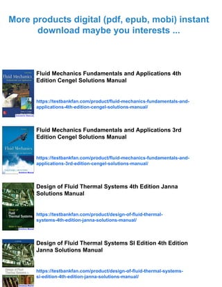 [FREE PDF sample] Fundamentals of Thermal Fluid Sciences 5th Edition ...
