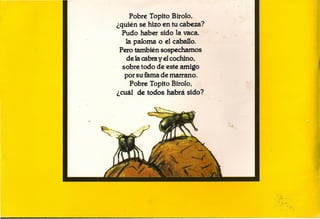 El topito birolo y de todo lo que pudo haberle caído en la cabeza | PDF